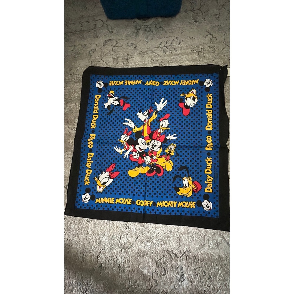 vintage Mickey Mouse and friends square scarf